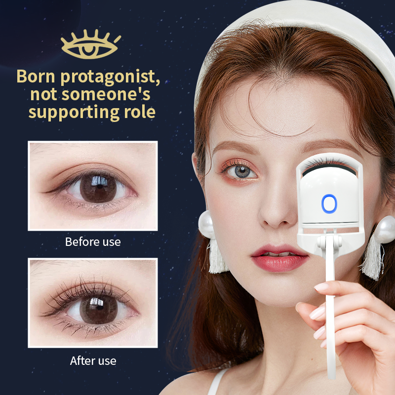 Factory price Custom rechargeable private label professional electric heated eyelash curler beauty tools Curador de pestcaliente
