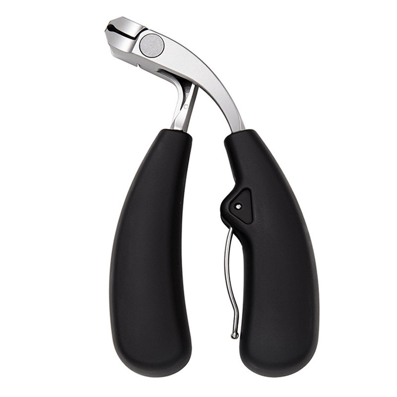 High quality New Design Premium Stainless Steel Ultra Sharp Sturdy Black Silver Fingernail and Toenail Clipper